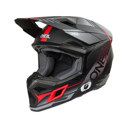 Мотокрос каска O'NEAL 3SERIES HAZE BLACK/GRAY/RED V.26