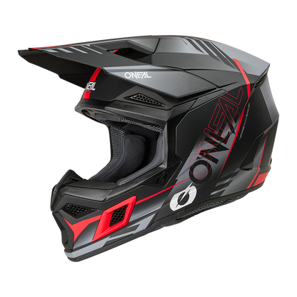 Мотокрос каска O'NEAL 3SERIES HAZE BLACK/GRAY/RED V.26
