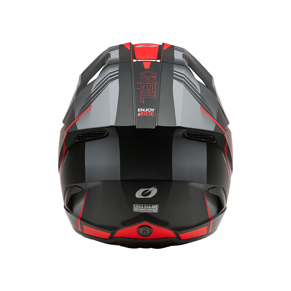 Мотокрос каска O'NEAL 3SERIES HAZE BLACK/GRAY/RED V.26