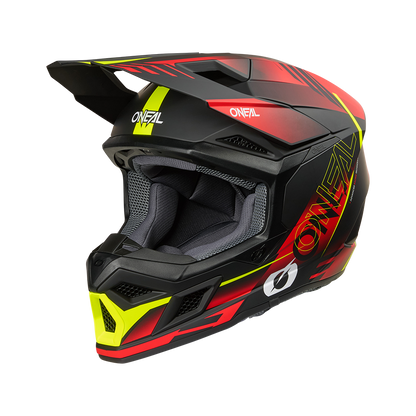 Мотокрос каска O'NEAL 3SERIES HAZE BLACK/RED/NEON YELLOW V.26