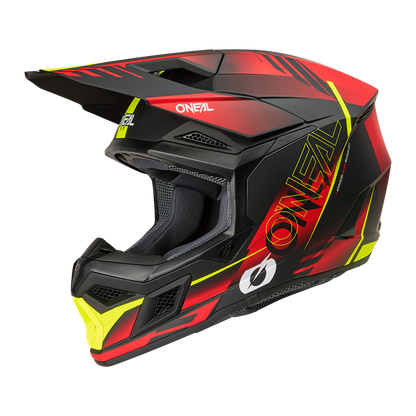 Мотокрос каска O'NEAL 3SERIES HAZE BLACK/RED/NEON YELLOW V.26