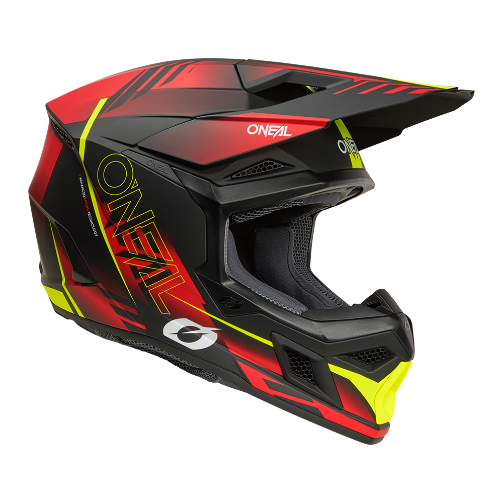 Мотокрос каска O'NEAL 3SERIES HAZE BLACK/RED/NEON YELLOW V.26