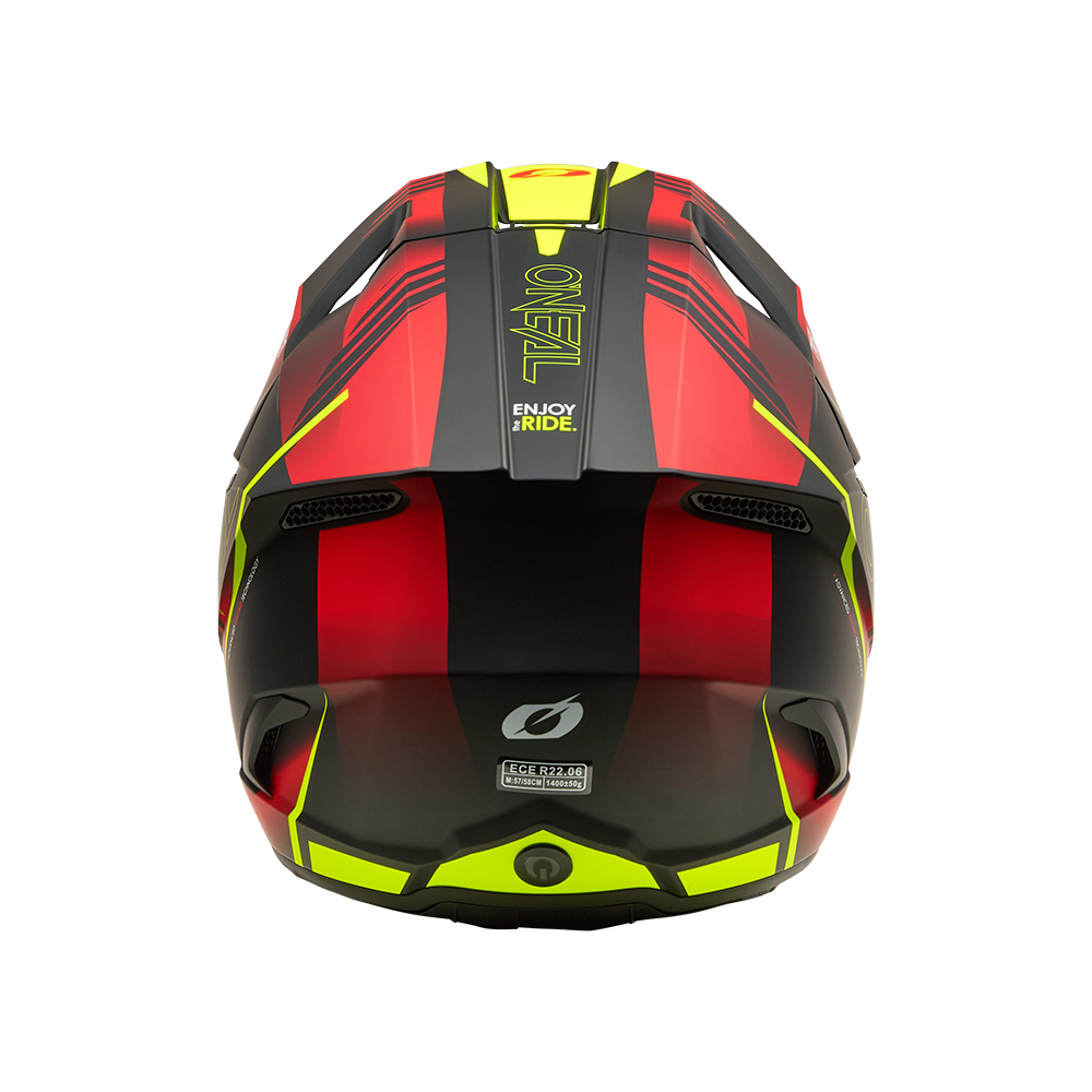 Мотокрос каска O'NEAL 3SERIES HAZE BLACK/RED/NEON YELLOW V.26