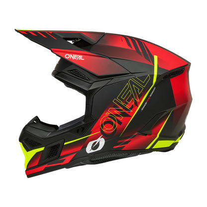 Мотокрос каска O'NEAL 3SERIES HAZE BLACK/RED/NEON YELLOW V.26