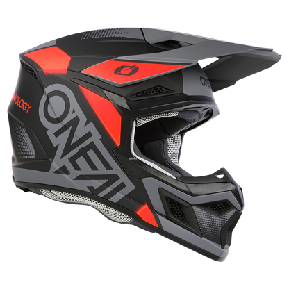 Мотокрос каска O'NEAL 3SERIES VISION BLACK/RED/GRAY V.24
