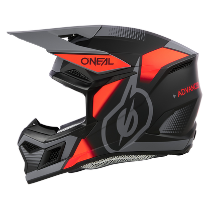 Мотокрос каска O'NEAL 3SERIES VISION BLACK/RED/GRAY V.24