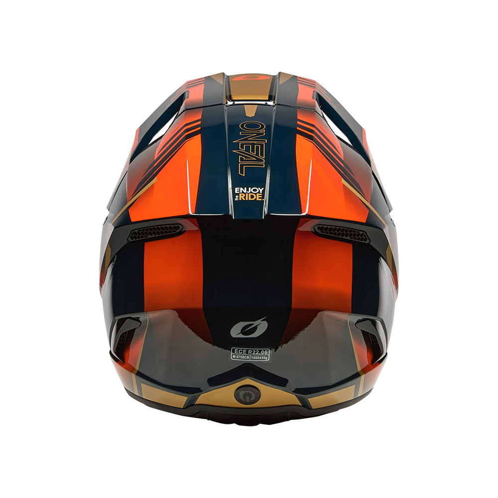 Мотокрос каска O'NEAL 3SERIES HAZE BLUE/ORANGE/GOLD V.26