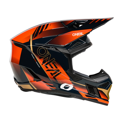 Мотокрос каска O'NEAL 3SERIES HAZE BLUE/ORANGE/GOLD V.26
