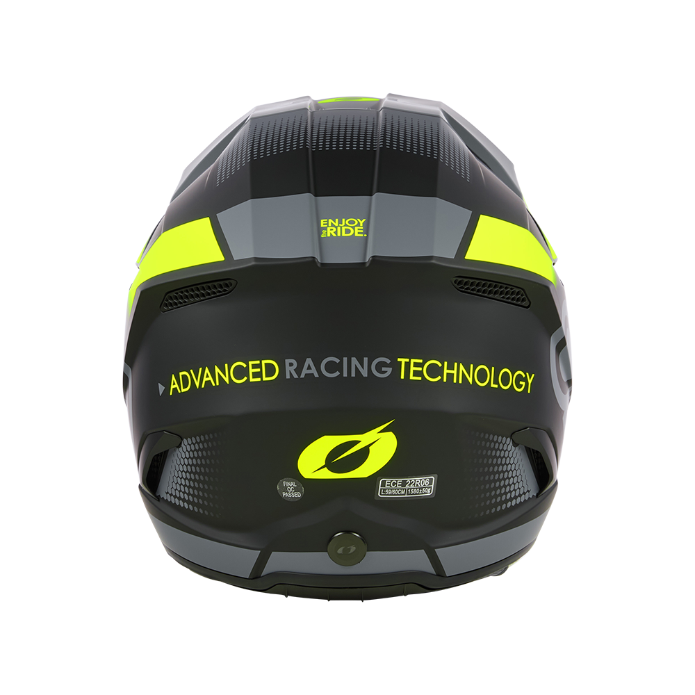 Мотокрос каска O'NEAL 3SERIES VISION BLACK/NEON YELLOW/GRAY V.24