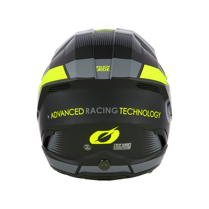 Мотокрос каска O'NEAL 3SERIES VISION BLACK/NEON YELLOW/GRAY V.24