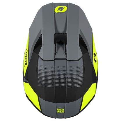 Мотокрос каска O'NEAL 3SERIES VISION BLACK/NEON YELLOW/GRAY V.24
