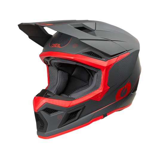 Мотокрос каска O'NEAL 3SERIES E-STROKE GRAY/RED V.26