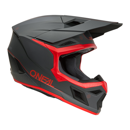 Мотокрос каска O'NEAL 3SERIES E-STROKE GRAY/RED V.26