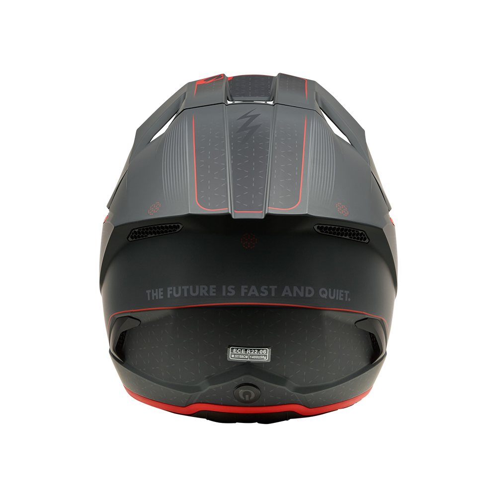 Мотокрос каска O'NEAL 3SERIES E-STROKE GRAY/RED V.26