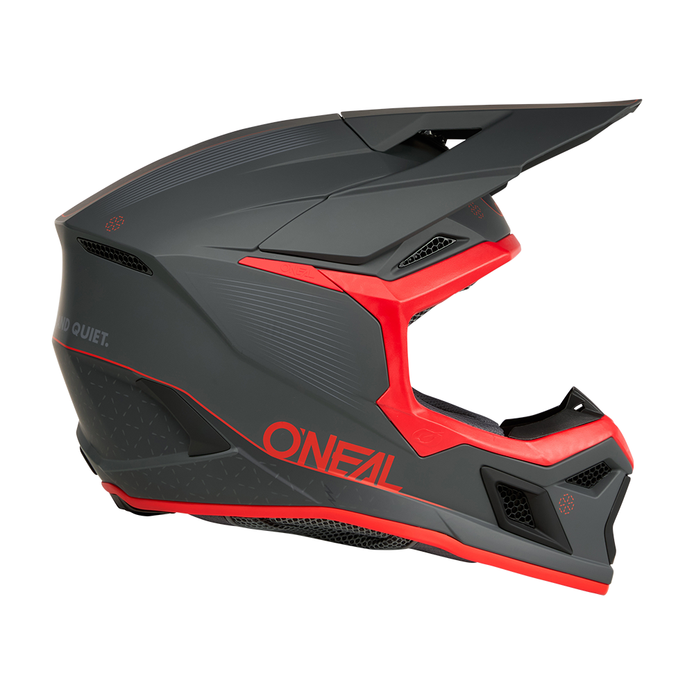 Мотокрос каска O'NEAL 3SERIES E-STROKE GRAY/RED V.26
