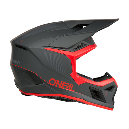 Мотокрос каска O'NEAL 3SERIES E-STROKE GRAY/RED V.26