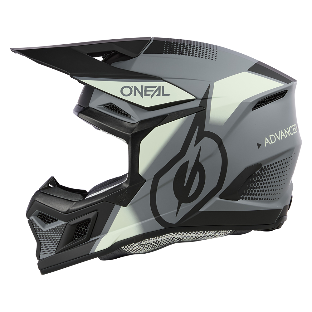 Мотокрос каска O'NEAL 3SERIES VISION BLACK/GRAY V.24