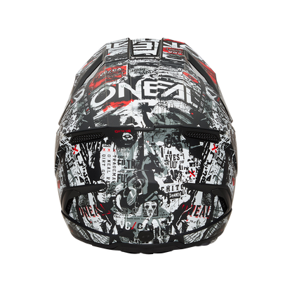 Мотокрос каска O'NEAL 3SERIES ATTACK BLACK/WHITE V.25