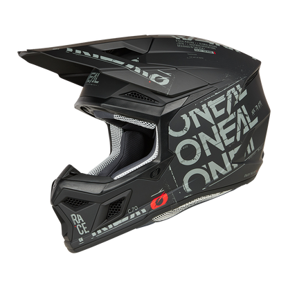 Мотокрос каска O'NEAL 3SERIES STATIC BLACK/GRAY V.25