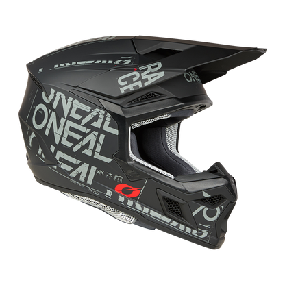 Мотокрос каска O'NEAL 3SERIES STATIC BLACK/GRAY V.25