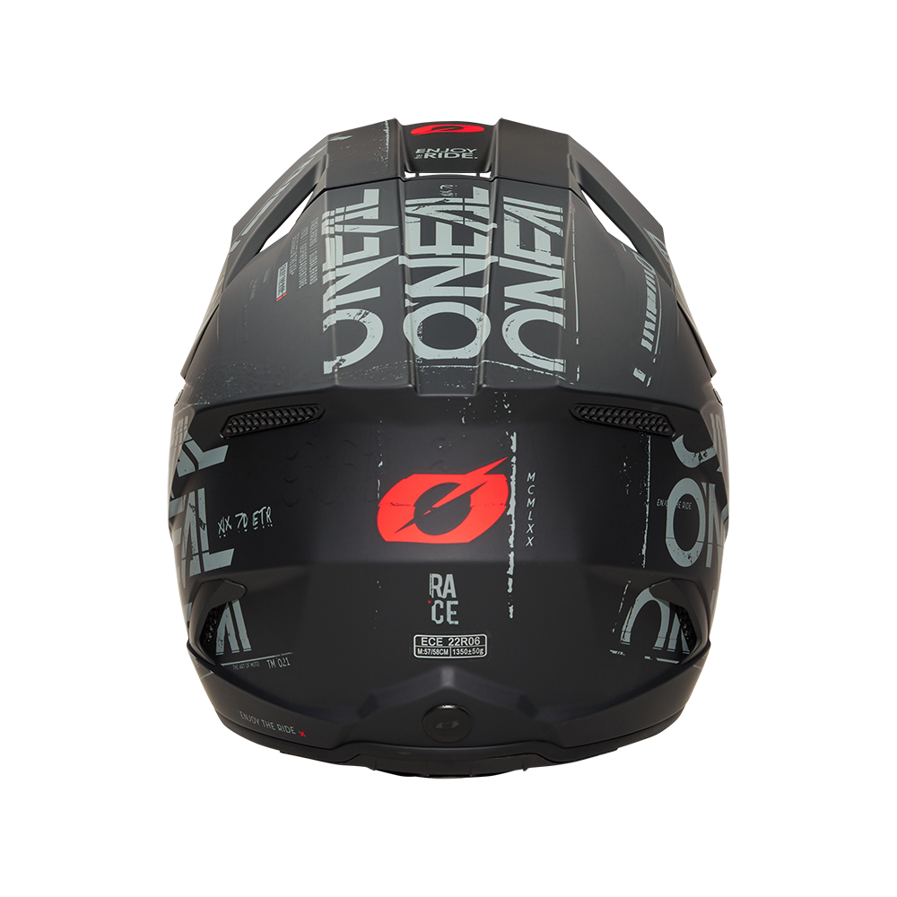 Мотокрос каска O'NEAL 3SERIES STATIC BLACK/GRAY V.25