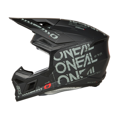 Мотокрос каска O'NEAL 3SERIES STATIC BLACK/GRAY V.25