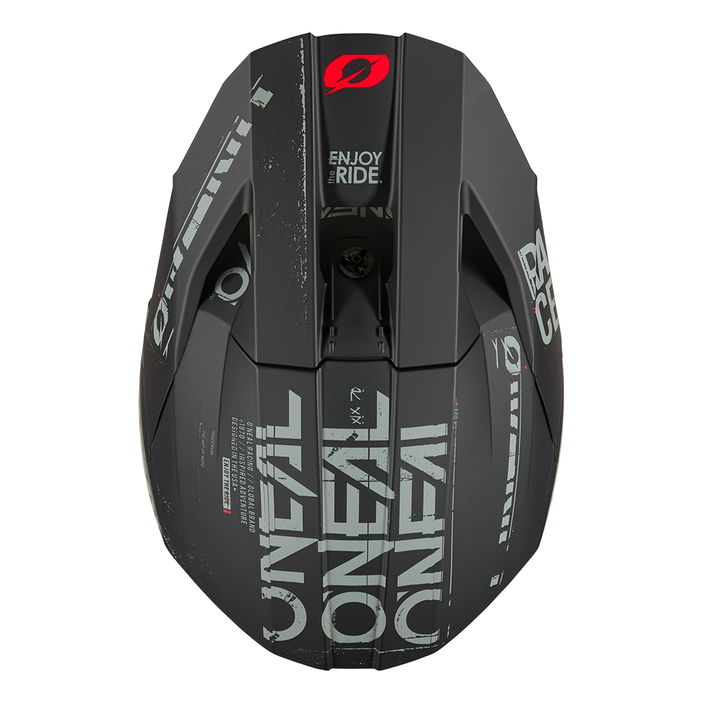 Мотокрос каска O'NEAL 3SERIES STATIC BLACK/GRAY V.25