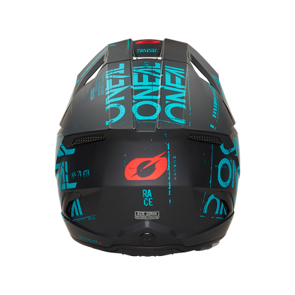 Мотокрос каска O'NEAL 3SERIES STATIC BLACK/TEAL V.25