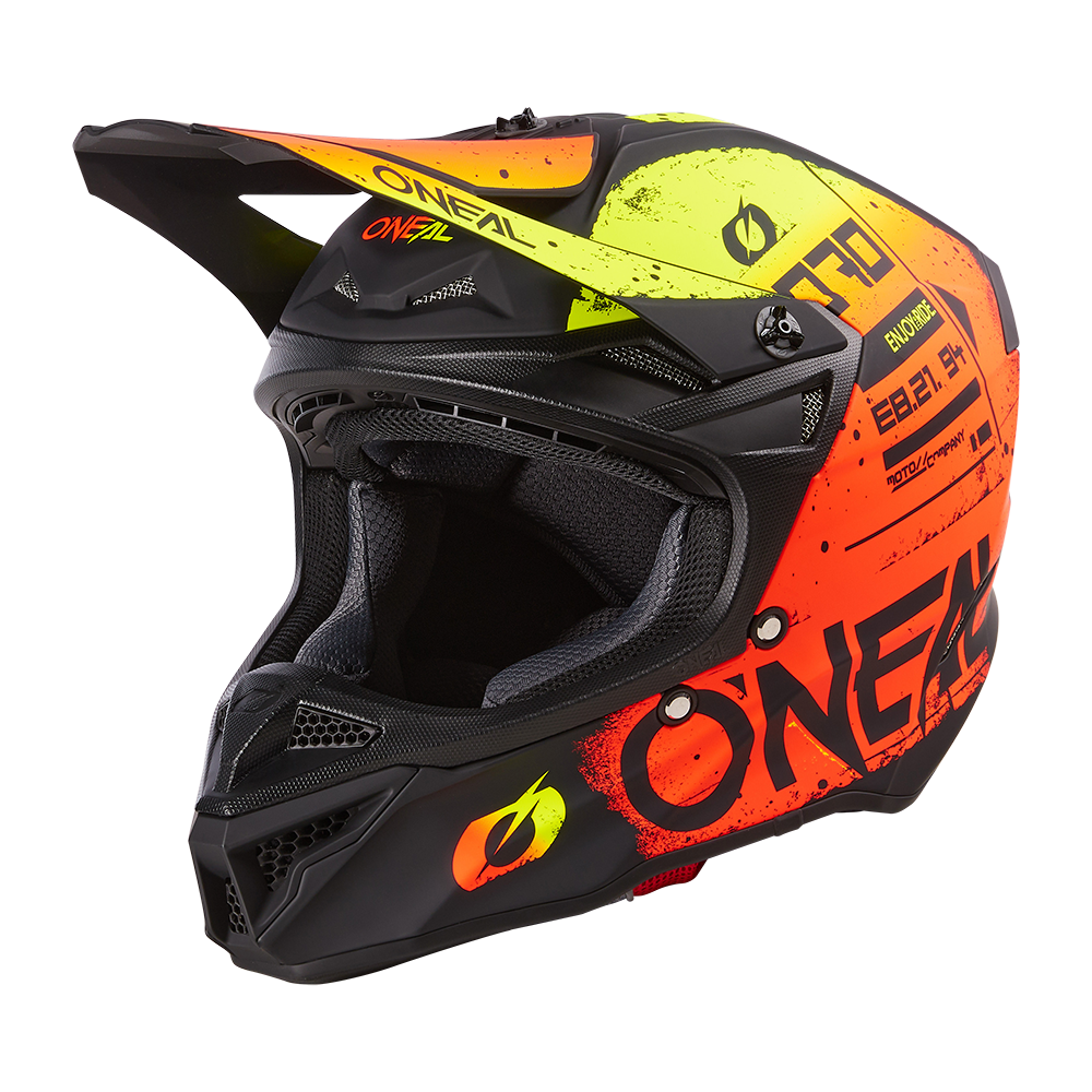 Мотокрос каска O'NEAL 5SERIES SCARZ BLACK/RED/YELLOW V.24
