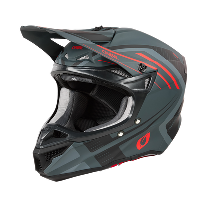Мотокрос каска 5SERIES POLYACRYLITE SPIKE GRAY/RED V.25