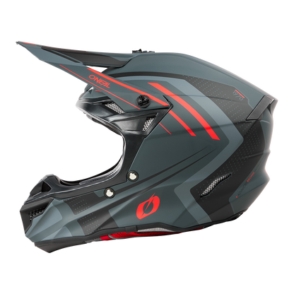 Мотокрос каска 5SERIES POLYACRYLITE SPIKE GRAY/RED V.25