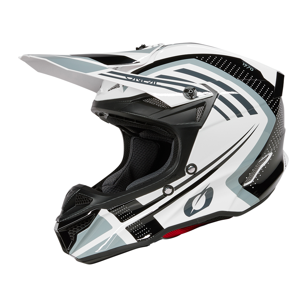 Мотокрос каска 5SERIES POLYACRYLITE SPIKE WHITE/BLACK V.25