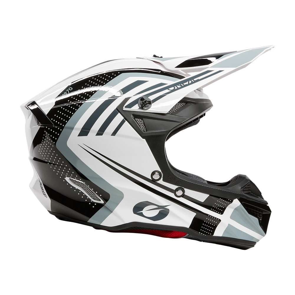 Мотокрос каска 5SERIES POLYACRYLITE SPIKE WHITE/BLACK V.25
