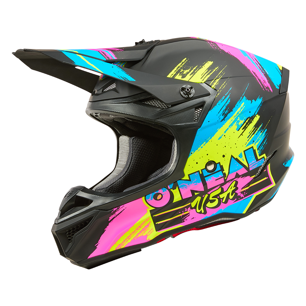 Мотокрос каска 5SERIES POLYACRYLITE RESEDA BLACK/NEON V.26
