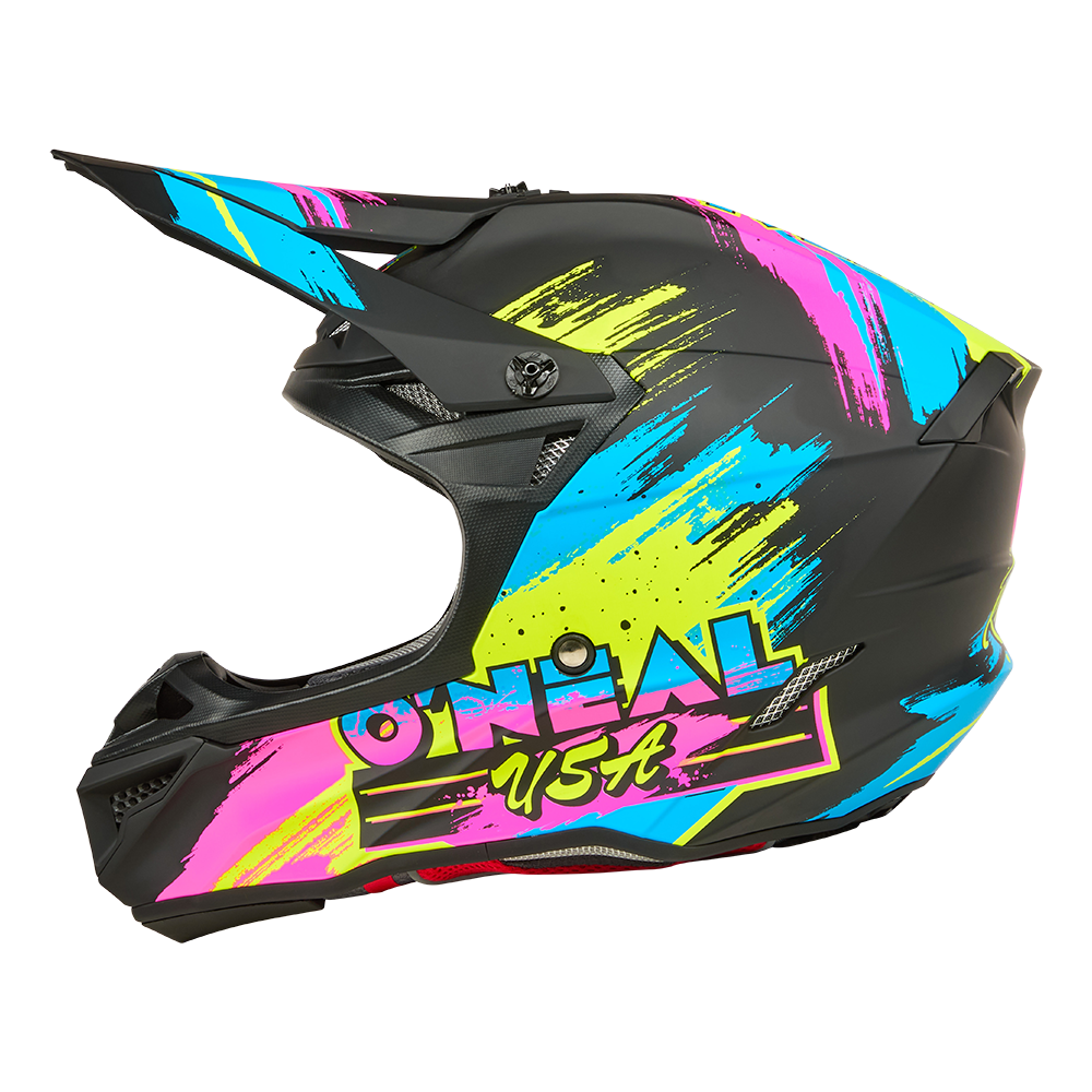 Мотокрос каска 5SERIES POLYACRYLITE RESEDA BLACK/NEON V.26