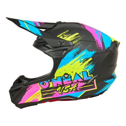 Мотокрос каска 5SERIES POLYACRYLITE RESEDA BLACK/NEON V.26