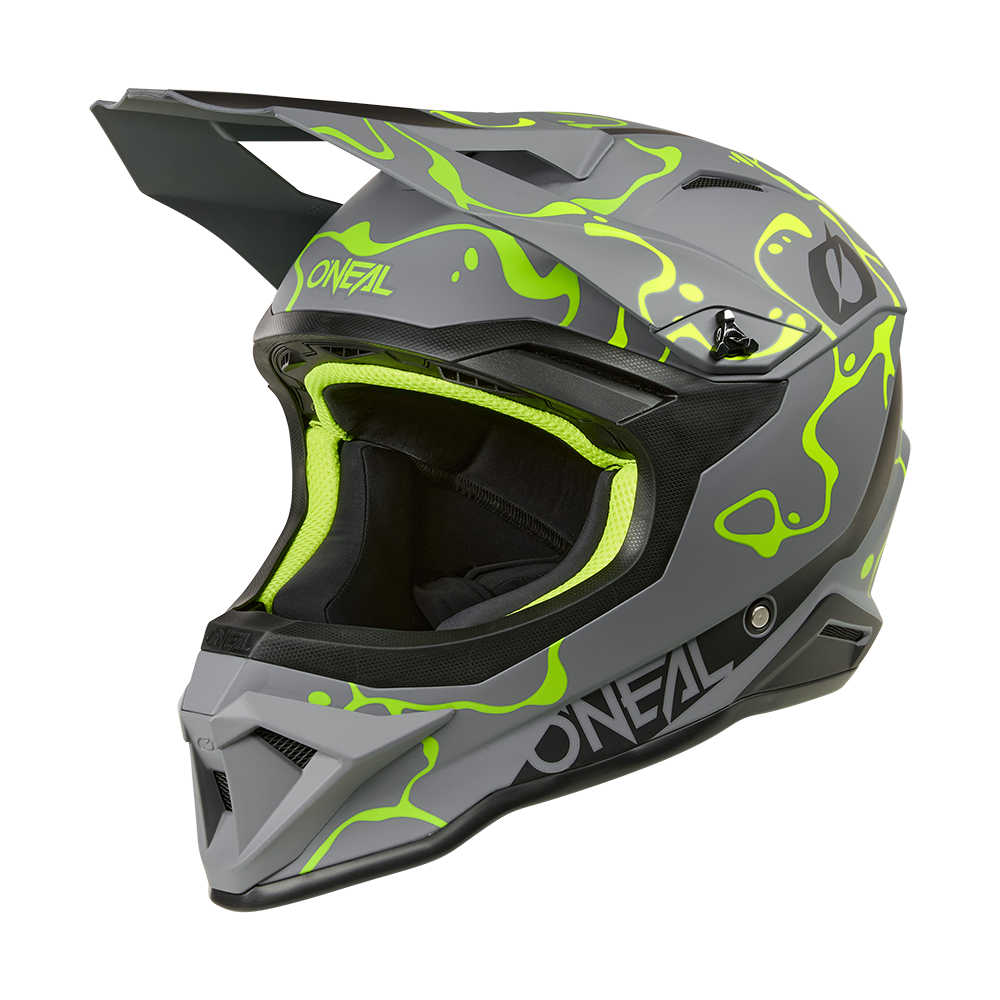 Каска O'NEAL 1SERIES SPLASH GRAY/NEON YELLOW V.26