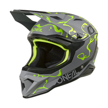 Каска O'NEAL 1SERIES SPLASH GRAY/NEON YELLOW V.26