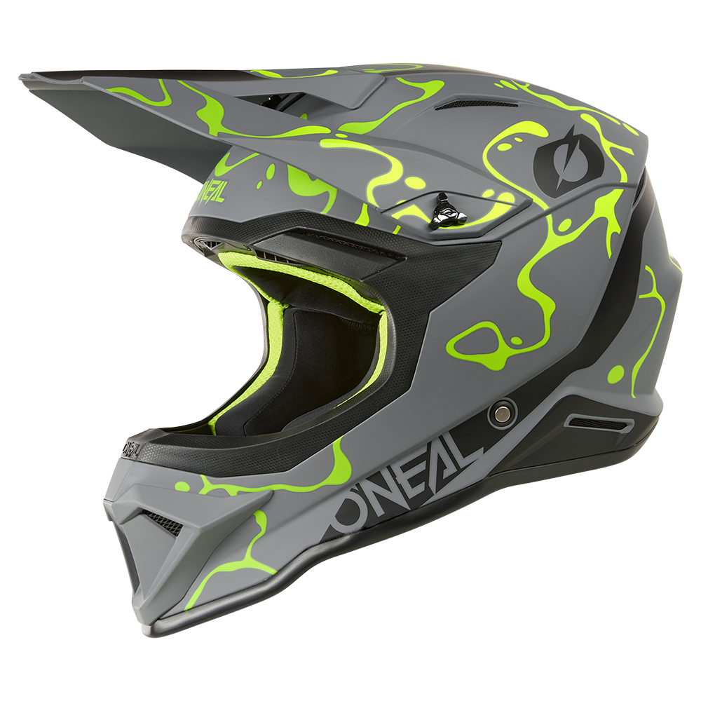 Каска O'NEAL 1SERIES SPLASH GRAY/NEON YELLOW V.26
