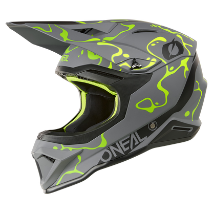 Каска O'NEAL 1SERIES SPLASH GRAY/NEON YELLOW V.26