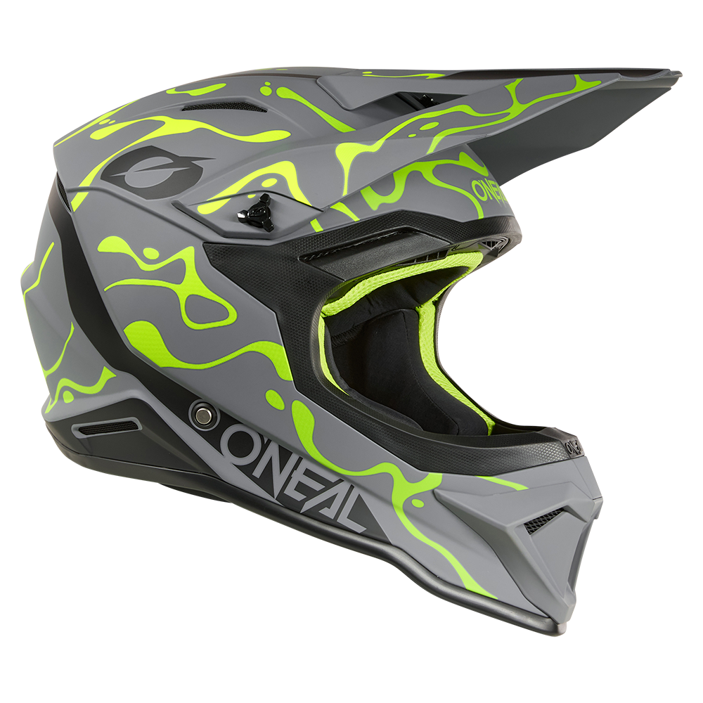 Каска O'NEAL 1SERIES SPLASH GRAY/NEON YELLOW V.26