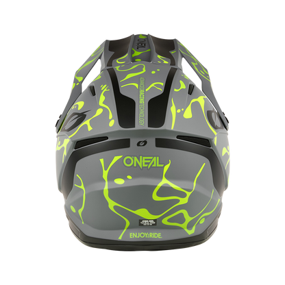 Каска O'NEAL 1SERIES SPLASH GRAY/NEON YELLOW V.26