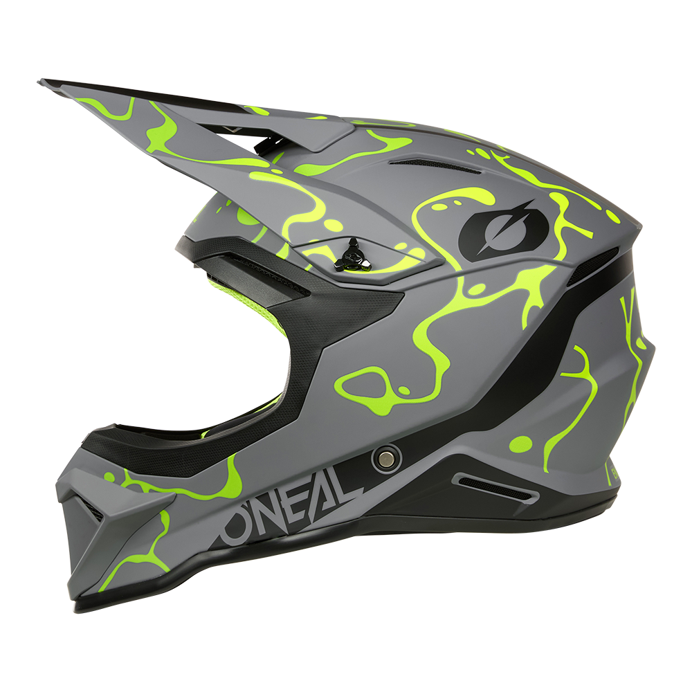 Каска O'NEAL 1SERIES SPLASH GRAY/NEON YELLOW V.26