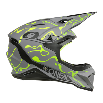 Каска O'NEAL 1SERIES SPLASH GRAY/NEON YELLOW V.26