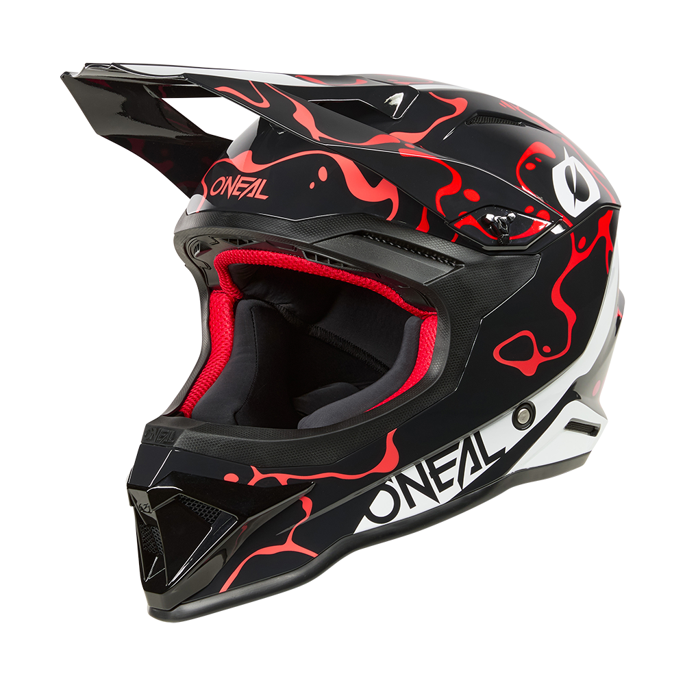 Каска O'NEAL 1SERIES SPLASH BLACK/RED V.26