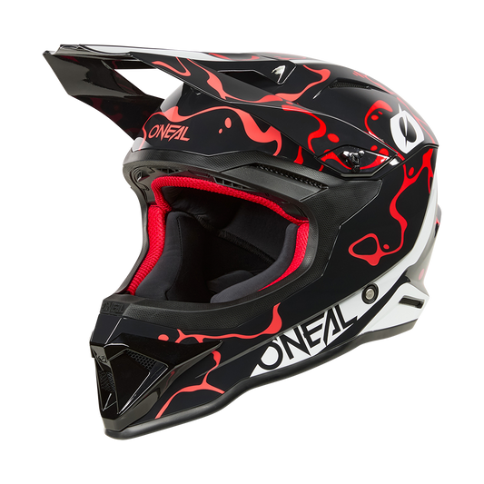 Каска O'NEAL 1SERIES SPLASH BLACK/RED V.26