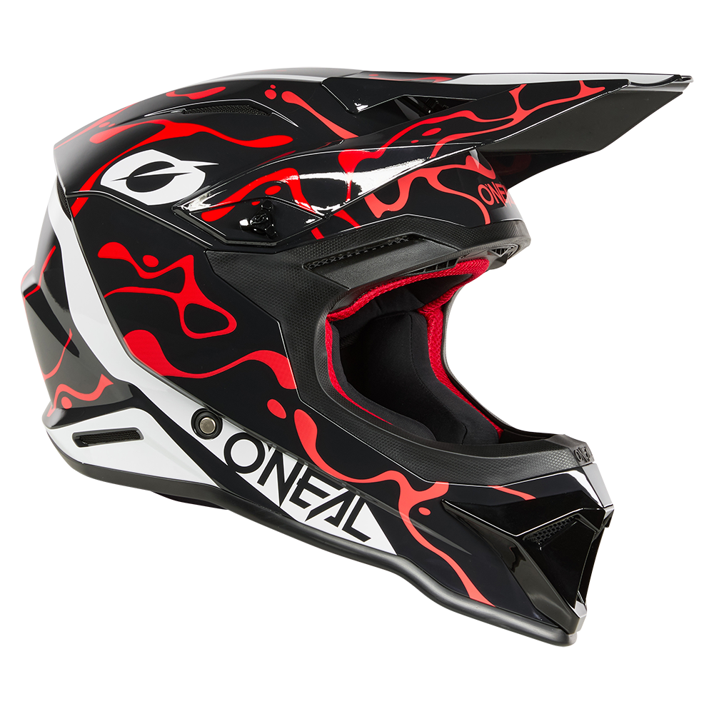 Каска O'NEAL 1SERIES SPLASH BLACK/RED V.26