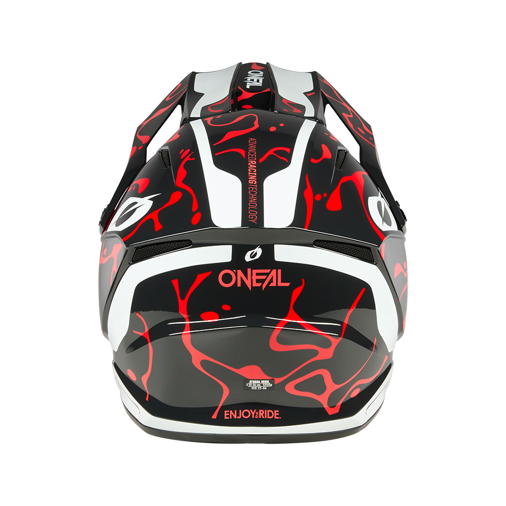 Каска O'NEAL 1SERIES SPLASH BLACK/RED V.26