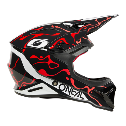 Каска O'NEAL 1SERIES SPLASH BLACK/RED V.26
