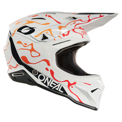 Каска O'NEAL 1SERIES SPLASH WHITE/ORANGE V.26
